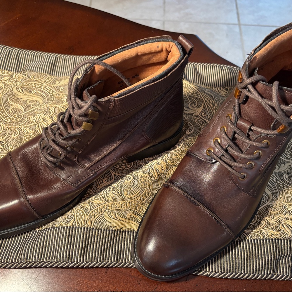 Kenneth Cole Reaction Men’s Brown Leather Boots